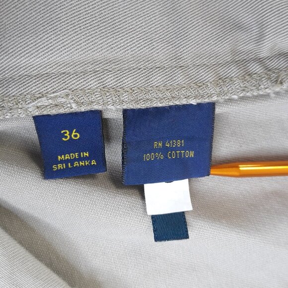 NWT Polo Ralph Lauren Classic Fit Pleated 9" Chino Shorts Tan 36 Preppy Classic - Picture 8 of 8